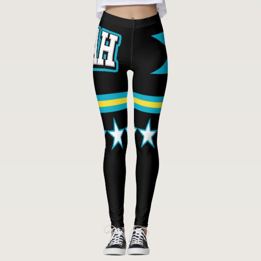 Bahamas Flag Leggings (Voorkant)
