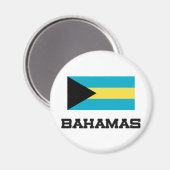 Bahamas Flag Magneet (Voorkant / Achterkant)