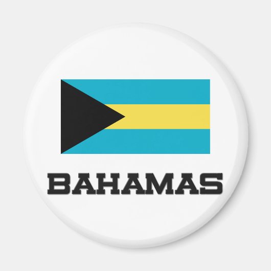 Bahamas Flag Magneet (Voorkant)