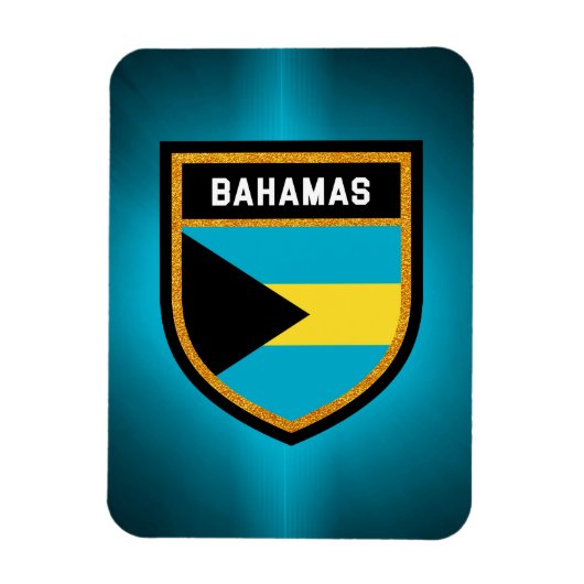 Bahamas Flag Magneet (Verticaal)