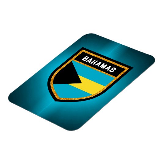 Bahamas Flag Magneet (Linkerzijde)