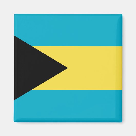 Bahamas Flag Magneet (Voorkant)
