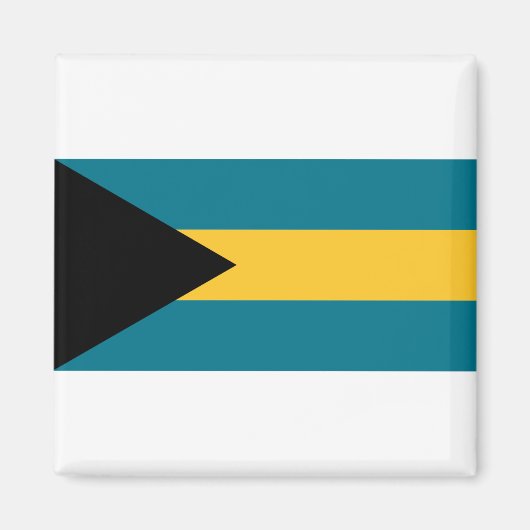 Bahamas Flag Magneet (Voorkant)