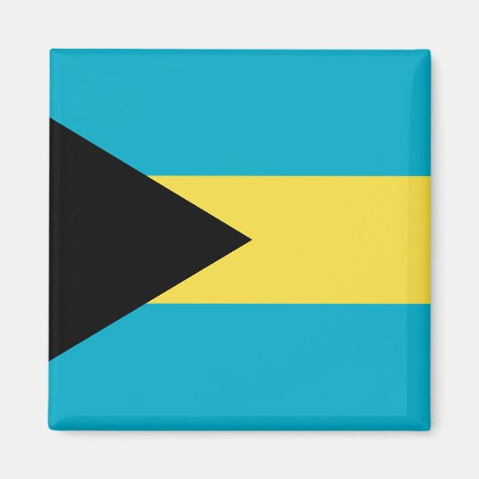 Bahamas Flag Magneet (Voorkant)
