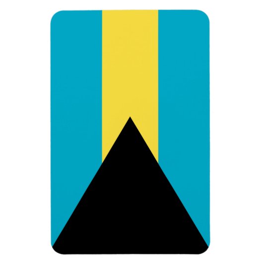 Bahamas Flag Magneet (Verticaal)