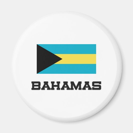 Bahamas Flag Magneet (Voorkant)