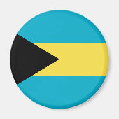 Bahamas Flag Magneet (Voorkant)