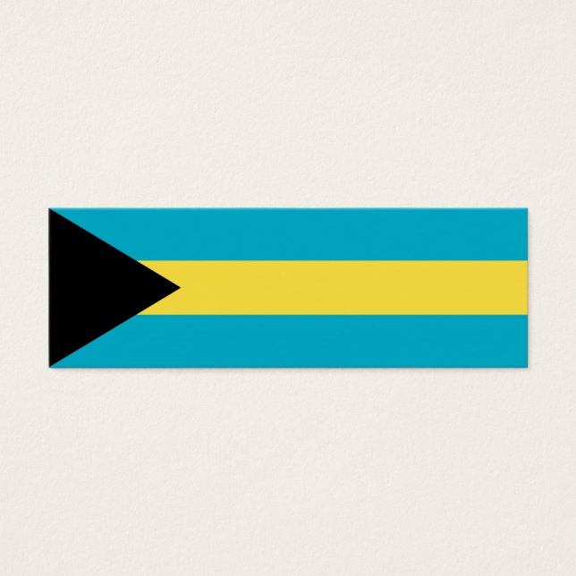 Bahamas Flag Mini Visitekaartjes (Voorkant)