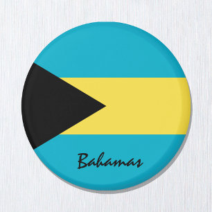 Bahamas flag & North America - reis-/sportfans Magneet