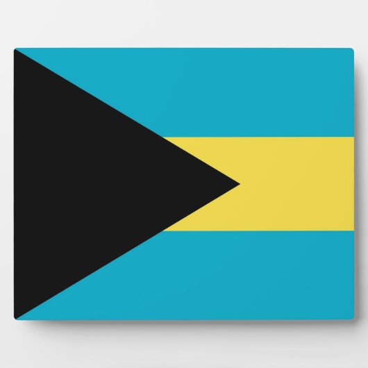 Bahamas Flag Plaque Fotoplaat (Voorkant)