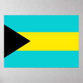 Bahamas Flag Poster (Voorkant)