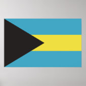 Bahamas Flag Poster (Voorkant)