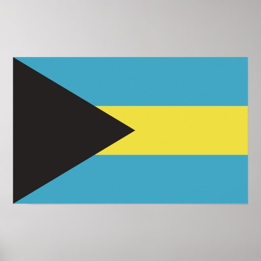 Bahamas Flag Poster (Voorkant)