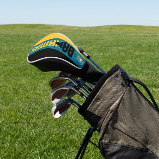 Bahamas Flag Prachtige Patriotic Golfheadcover (Insitu)
