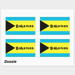 Bahamas Flag Rechthoekige Sticker