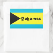 Bahamas Flag Rechthoekige Sticker (Tas)