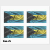 Bahamas Flag Rechthoekige Sticker (Vel)