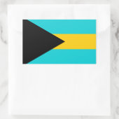 Bahamas Flag Rechthoekige Sticker (Tas)
