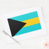 Bahamas Flag Rechthoekige Sticker (Envelop)
