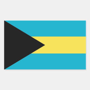 Bahamas Flag Rechthoekige Sticker