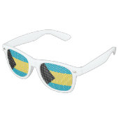 Bahamas Flag Retro Zonnebril (Gekanteld)