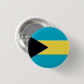 Bahamas Flag Ronde Button 3,2 Cm (Voorkant /achterkant)