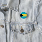 Bahamas Flag Ronde Button 3,2 Cm (In situ)