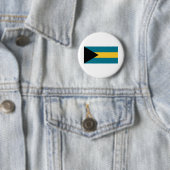 Bahamas Flag Ronde Button 5,7 Cm (In situ)