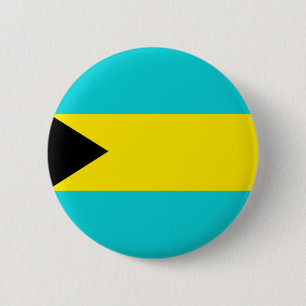 Bahamas Flag Ronde Button 5,7 Cm