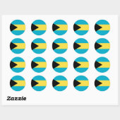 Bahamas Flag Ronde Sticker (Vel)