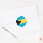Bahamas Flag Ronde Sticker (Envelop)