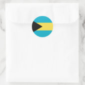 Bahamas Flag Ronde Sticker (Tas)