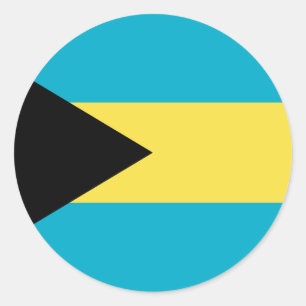Bahamas Flag Ronde Sticker