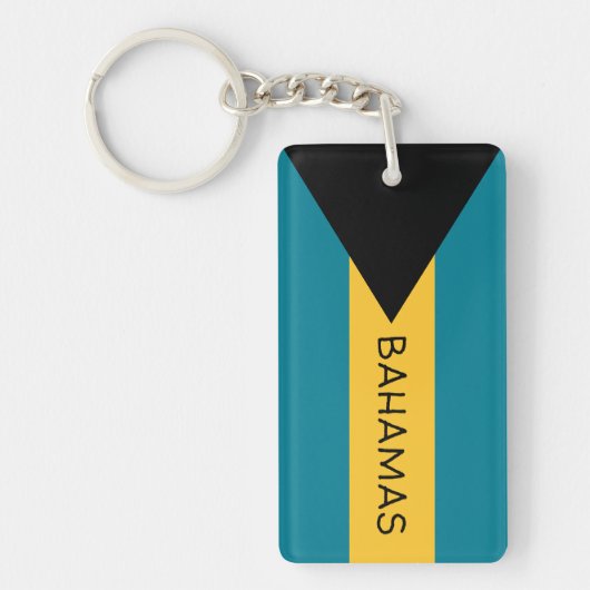 Bahamas Flag Sleutelhanger (Voorkant)