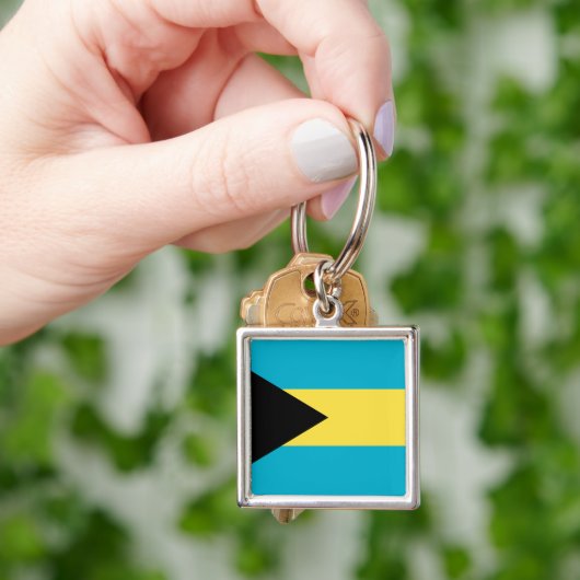 Bahamas Flag Sleutelhanger (Hand)