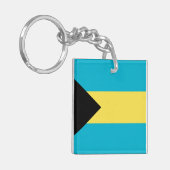 Bahamas Flag Sleutelhanger (Voorkant Links)