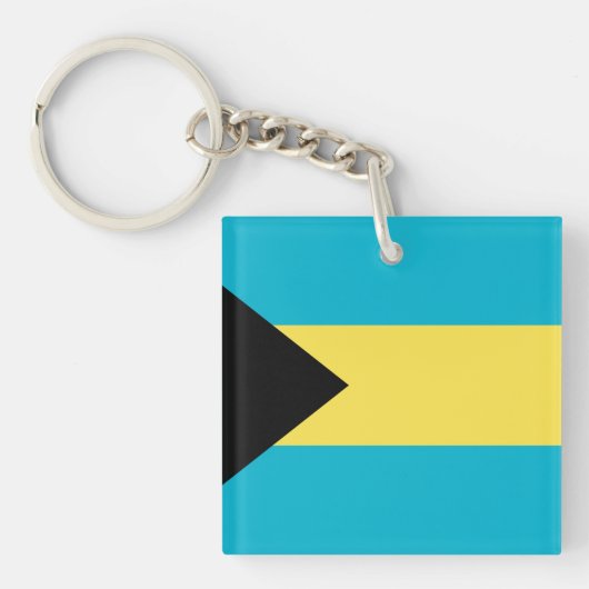Bahamas Flag Sleutelhanger (Voorkant)