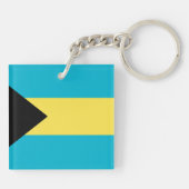 Bahamas Flag Sleutelhanger (Achterkant)