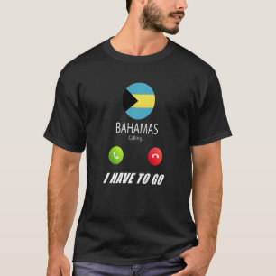 Bahamas Flag Souvenir Bahamas noemt Callin T-shirt