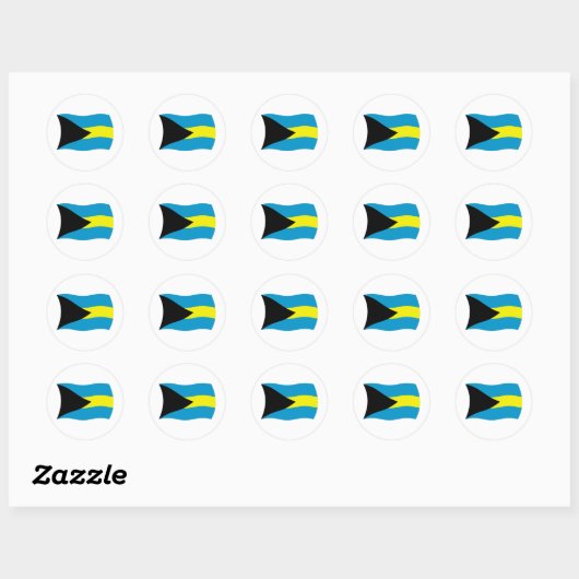 Bahamas Flag Sticker (Vel)