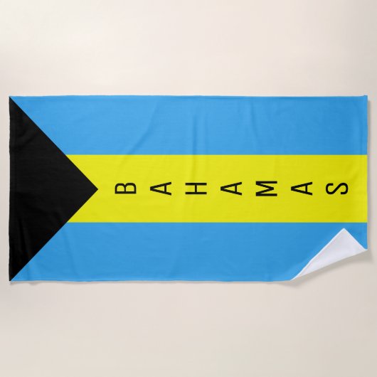 Bahamas Flag Strandlaken (Voorkant)