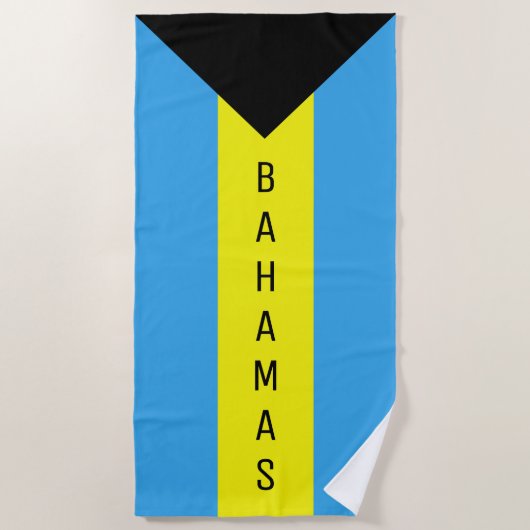 Bahamas Flag Strandlaken (Voorkant)