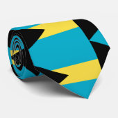 Bahamas Flag Stropdas (Opgerold)