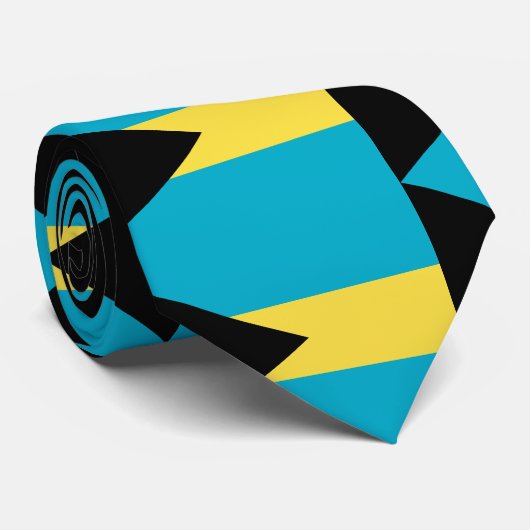 Bahamas Flag Stropdas (Opgerold)