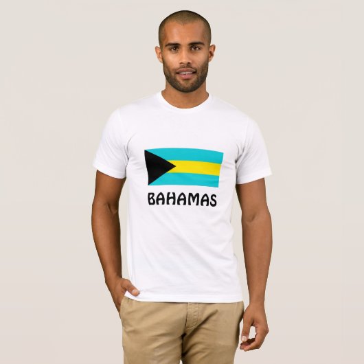 Bahamas Flag T-shirt (Voorkant volledig)