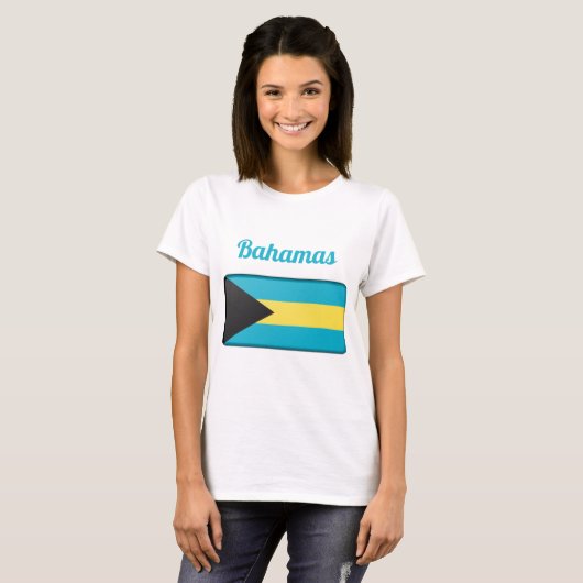Bahamas Flag T-shirt (Voorkant volledig)