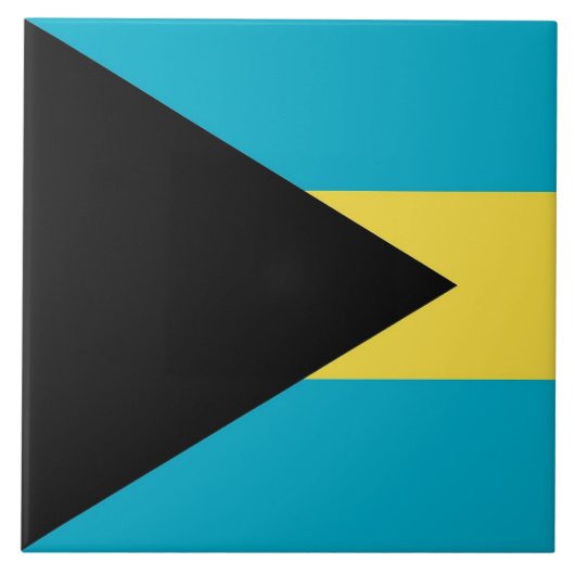 Bahamas Flag Tile Tegeltje (Voorkant)