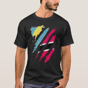 Bahamas Flag Trinidad en Tobago Groot Patriot Land T-shirt