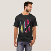 Bahamas Flag Trinidad&Tobago Grown Country Flagas T-shirt (Voorkant volledig)