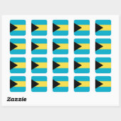 Bahamas Flag Vierkante Sticker (Vel)